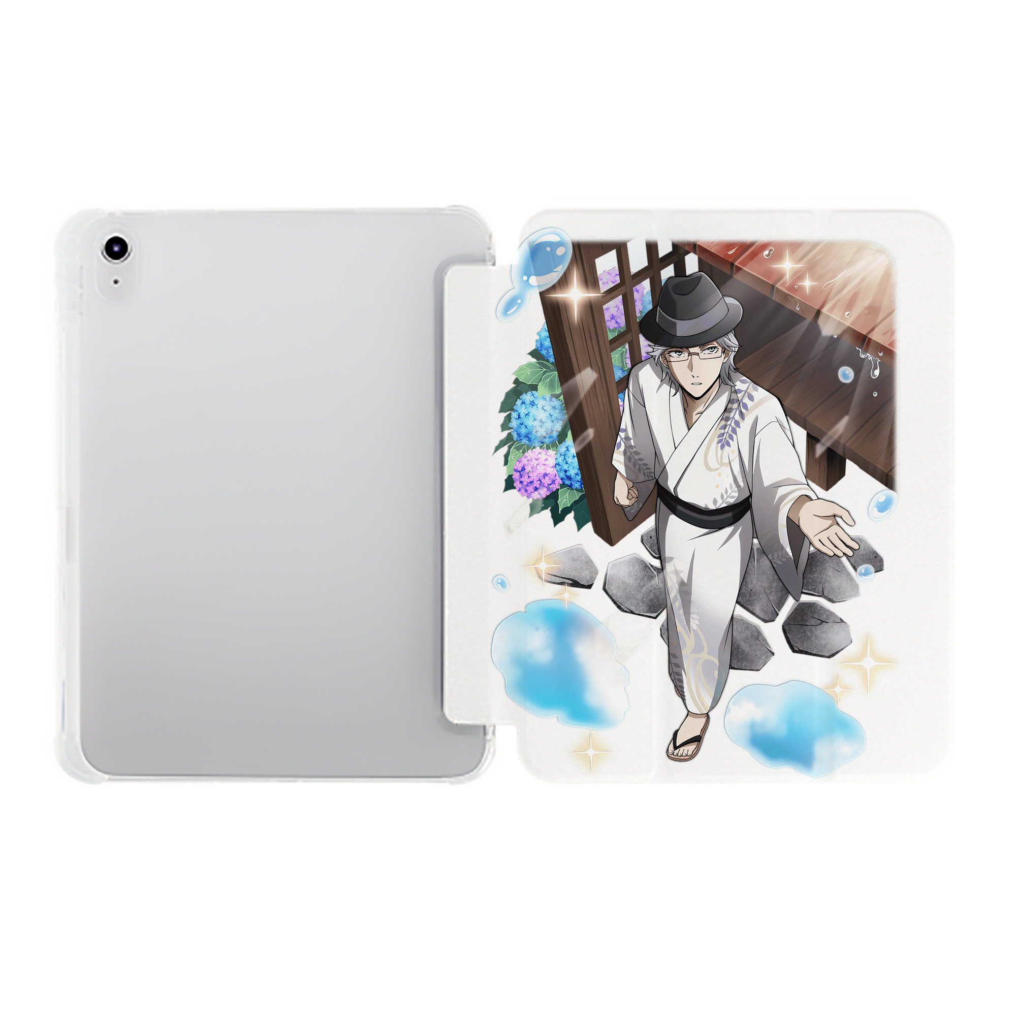 （画像用） 文豪ストレイドッグス Bungo Stray Dogs IPad ケース ペン収納付き 三つ折りスタンド PUレザー×シリコン 対応機種9.5/10.5/10.9インチ